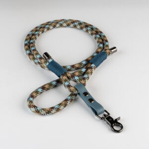 Blue rope dog leash