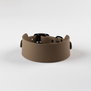 Brown biothane collar