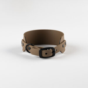Alternative view of Walnut Brown Biothane Collar