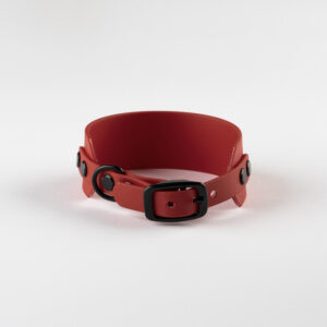 Crimson Red Biothane Collar