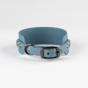 Alternative view of Storm Blue Biothane Collar
