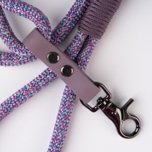 Ash Purple Rope Biothane Leash