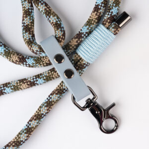 Ice Blue Rope Biothane Leash