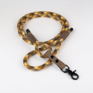 Walnut Brown Rope Biothane Leash