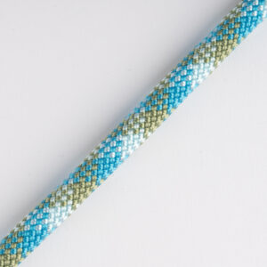 Royal and ice blue, and olive green rope