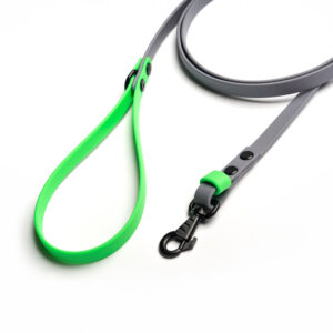 Neon green biothane leash