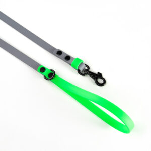 Neon green biothane leash