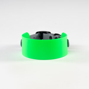 Neon green biothane collar